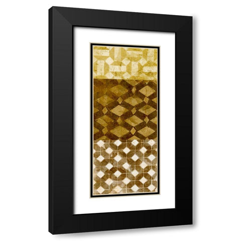 Tiled Up I Black Modern Wood Framed Art Print with Double Matting by Saunders, Alonzo