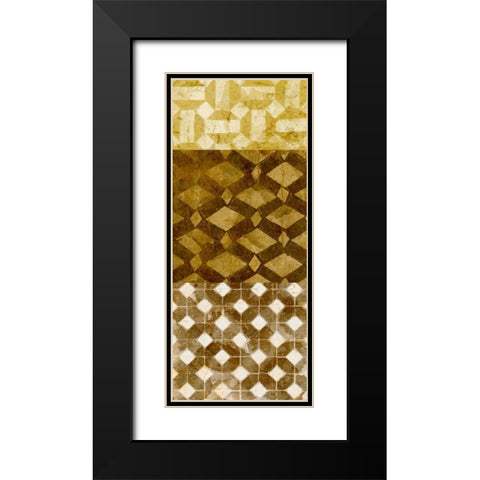 Tiled Up I Black Modern Wood Framed Art Print with Double Matting by Saunders, Alonzo