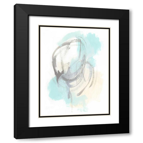 Perpetual Gesture I Black Modern Wood Framed Art Print with Double Matting by Vess, June Erica