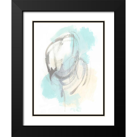 Perpetual Gesture I Black Modern Wood Framed Art Print with Double Matting by Vess, June Erica