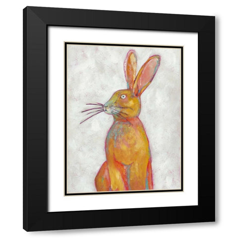 Woodland Friends II Black Modern Wood Framed Art Print with Double Matting by Zarris, Chariklia