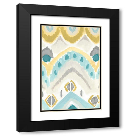 Textile Impression I Black Modern Wood Framed Art Print with Double Matting by Vess, June Erica