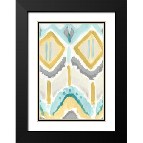Textile Impression II Black Modern Wood Framed Art Print with Double Matting by Vess, June Erica