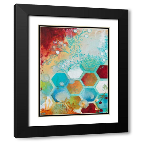 Aflutter I Black Modern Wood Framed Art Print with Double Matting by Robinson, Heather