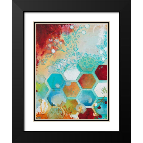 Aflutter I Black Modern Wood Framed Art Print with Double Matting by Robinson, Heather