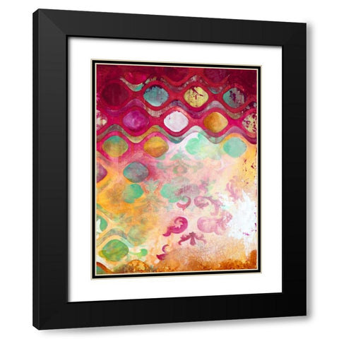 Overload II Black Modern Wood Framed Art Print with Double Matting by Robinson, Heather