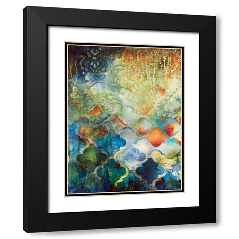 Moroccan Fantasy I Black Modern Wood Framed Art Print with Double Matting by Robinson, Heather