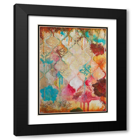 Moroccan Fantasy III Black Modern Wood Framed Art Print with Double Matting by Robinson, Heather