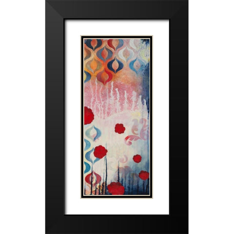 Flourish I Black Modern Wood Framed Art Print with Double Matting by Robinson, Heather