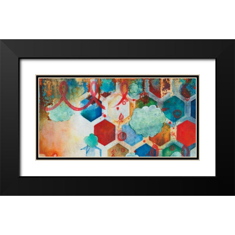 Playing Smart I Black Modern Wood Framed Art Print with Double Matting by Robinson, Heather