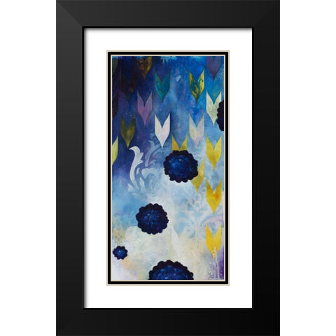 Serene Pleasures I Black Modern Wood Framed Art Print with Double Matting by Robinson, Heather