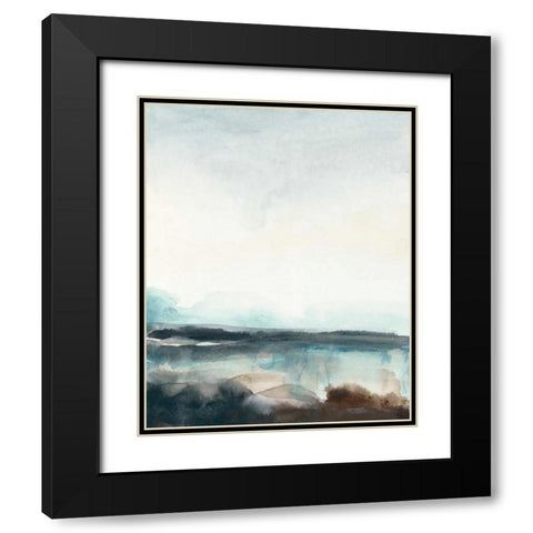 Horizon Flow I Black Modern Wood Framed Art Print with Double Matting by Vess, June Erica