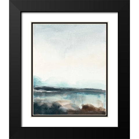 Horizon Flow I Black Modern Wood Framed Art Print with Double Matting by Vess, June Erica