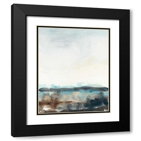 Horizon Flow II Black Modern Wood Framed Art Print with Double Matting by Vess, June Erica