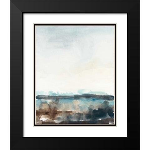 Horizon Flow II Black Modern Wood Framed Art Print with Double Matting by Vess, June Erica