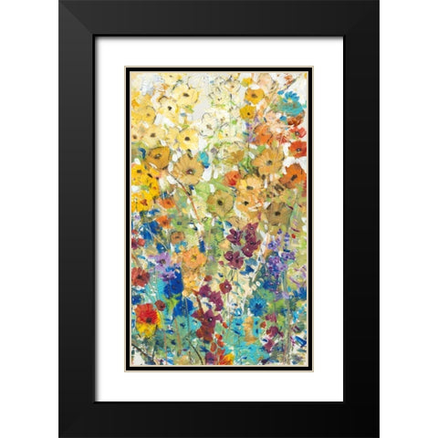 Meadow Floral I Black Modern Wood Framed Art Print with Double Matting by OToole, Tim