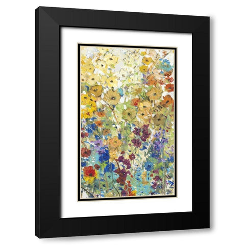 Meadow Floral I Black Modern Wood Framed Art Print with Double Matting by OToole, Tim