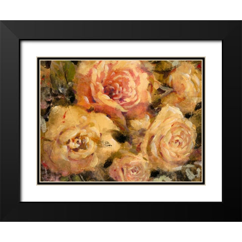 Floral in Bloom II Black Modern Wood Framed Art Print with Double Matting by OToole, Tim