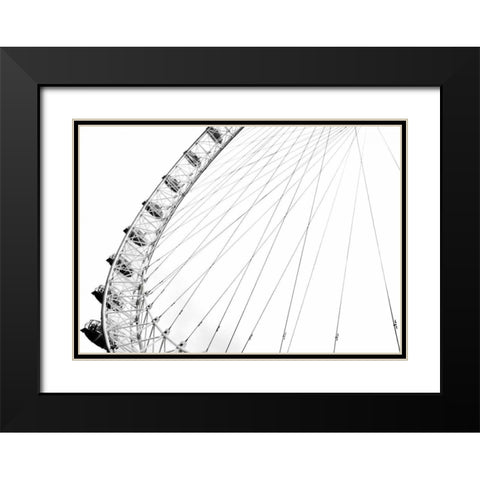 Spinning Wheel I Black Modern Wood Framed Art Print with Double Matting by Miamee, Golie