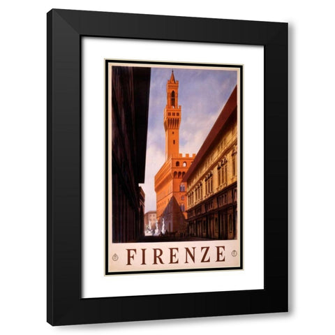 See Firenze Black Modern Wood Framed Art Print with Double Matting by Studio W