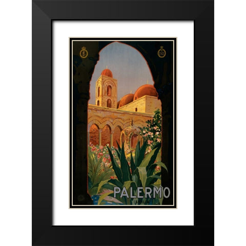 See Palermo Black Modern Wood Framed Art Print with Double Matting by Studio W
