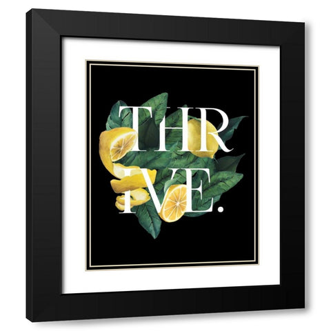 Prosper and Thrive II Black Modern Wood Framed Art Print with Double Matting by Popp, Grace