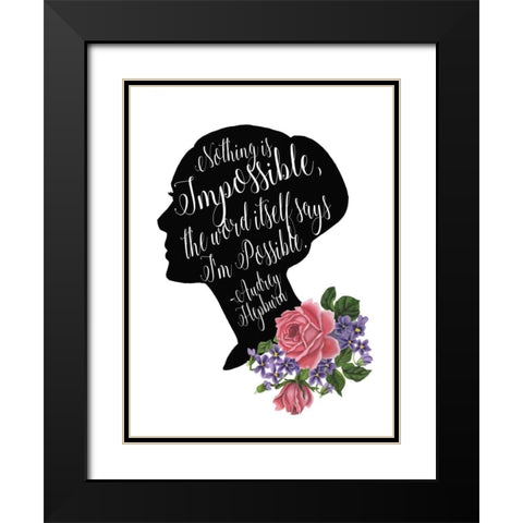 Audrey and Coco I Black Modern Wood Framed Art Print with Double Matting by McCavitt, Naomi