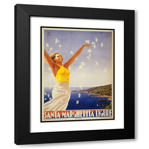See South America III Black Modern Wood Framed Art Print with Double Matting by Studio W