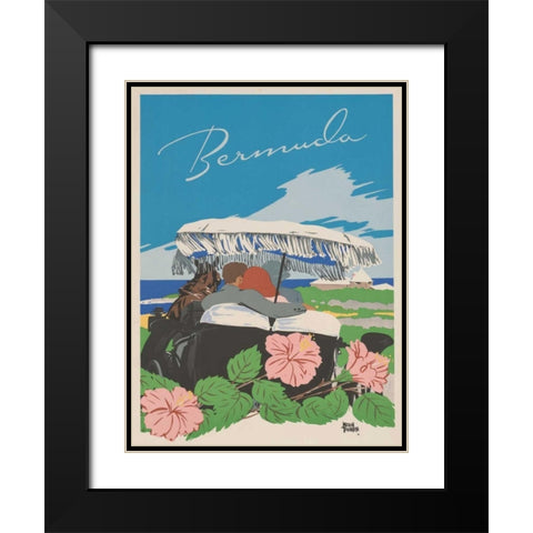 See South America VI Black Modern Wood Framed Art Print with Double Matting by Studio W