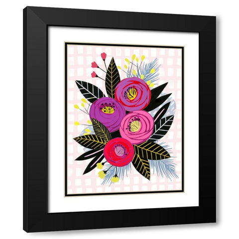 Colorful Mess II Black Modern Wood Framed Art Print with Double Matting by Popp, Grace