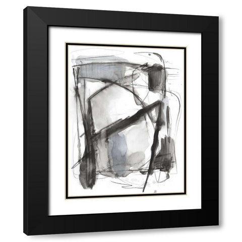 Busy Intersection II Black Modern Wood Framed Art Print with Double Matting by Harper, Ethan