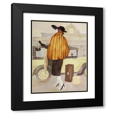 Vintage Lady IV Black Modern Wood Framed Art Print with Double Matting by Reynolds, Graham
