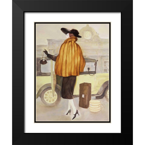 Vintage Lady IV Black Modern Wood Framed Art Print with Double Matting by Reynolds, Graham