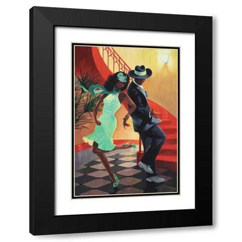 Night Out IV Black Modern Wood Framed Art Print with Double Matting by Reynolds, Graham