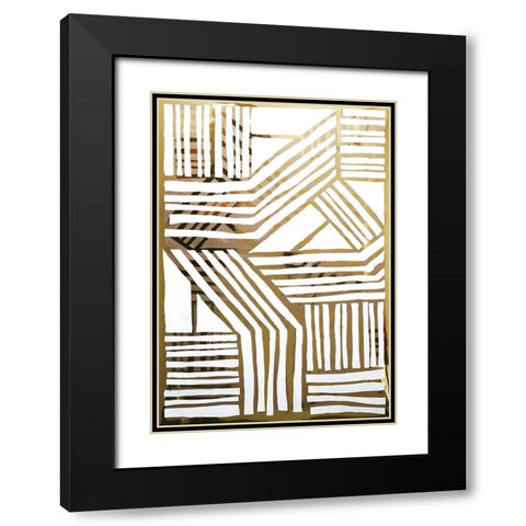 Nokomis I Black Modern Wood Framed Art Print with Double Matting by Stramel, Renee W.