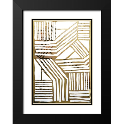 Nokomis I Black Modern Wood Framed Art Print with Double Matting by Stramel, Renee W.
