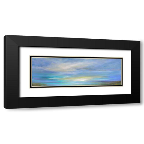 Crystal Springs Black Modern Wood Framed Art Print with Double Matting by Finch, Sheila