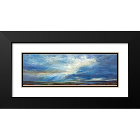 Heavenly Light Black Modern Wood Framed Art Print with Double Matting by Finch, Sheila