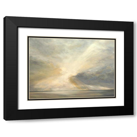 Sunrise on the Bay Black Modern Wood Framed Art Print with Double Matting by Finch, Sheila