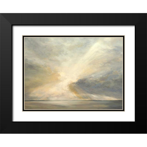 Sunrise on the Bay Black Modern Wood Framed Art Print with Double Matting by Finch, Sheila