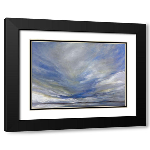 South Bay Storm Black Modern Wood Framed Art Print with Double Matting by Finch, Shiela