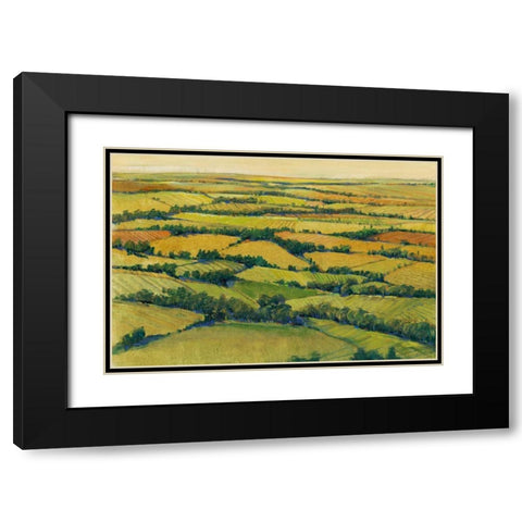 A View Above I Black Modern Wood Framed Art Print with Double Matting by OToole, Tim