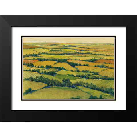 A View Above I Black Modern Wood Framed Art Print with Double Matting by OToole, Tim