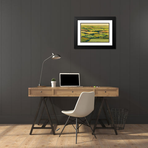 A View Above II Black Modern Wood Framed Art Print with Double Matting by OToole, Tim