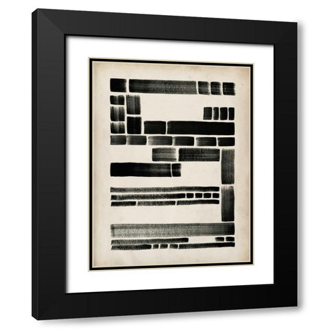 Antique Dash I Black Modern Wood Framed Art Print with Double Matting by Popp, Grace