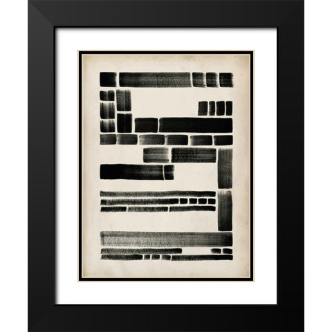 Antique Dash I Black Modern Wood Framed Art Print with Double Matting by Popp, Grace