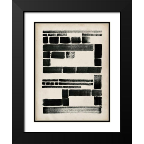 Antique Dash II Black Modern Wood Framed Art Print with Double Matting by Popp, Grace
