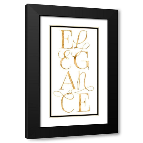 Elegant and Dazzling I Black Modern Wood Framed Art Print with Double Matting by Popp, Grace