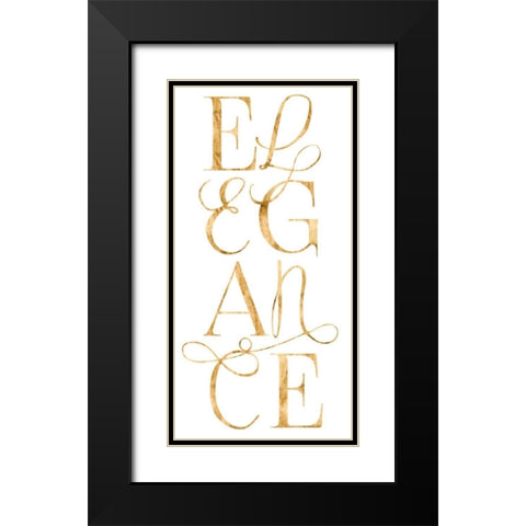 Elegant and Dazzling I Black Modern Wood Framed Art Print with Double Matting by Popp, Grace