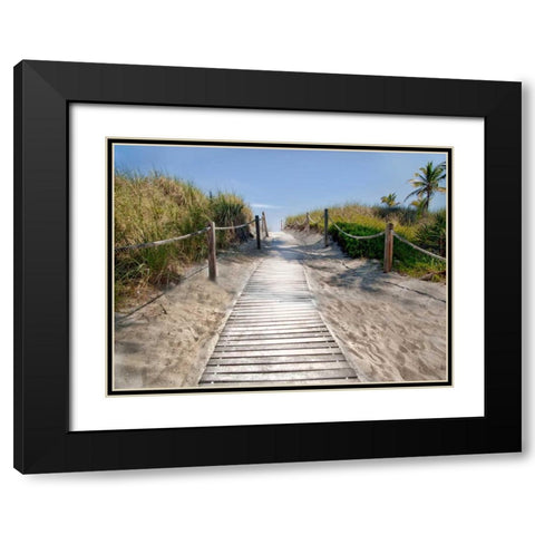 Scene Along the Water IV Black Modern Wood Framed Art Print with Double Matting by Miamee, Golie